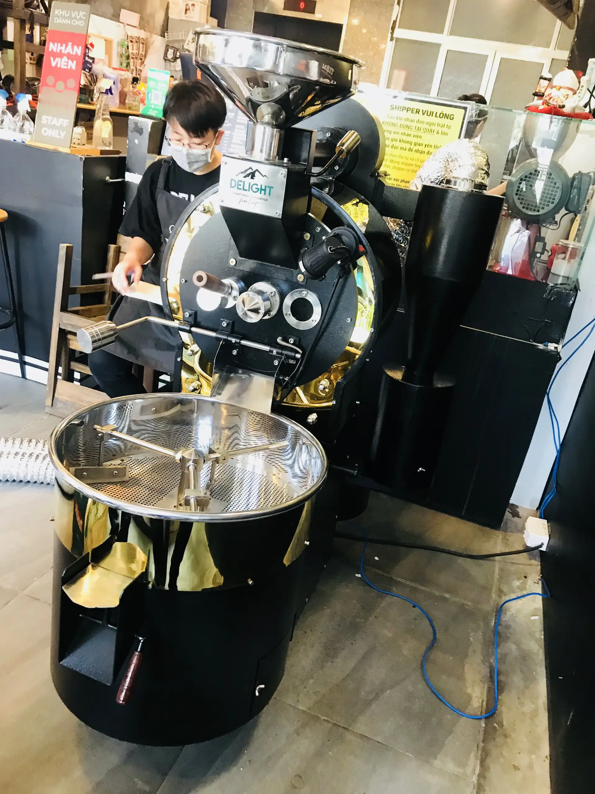 Máy rang Cà phê Hot Air 3kg-4kg Rio S4E