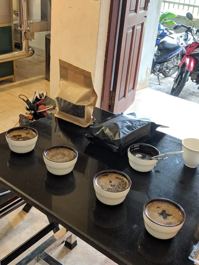 Ảnh chụp cận cảnh các loại hạt cà phê rang