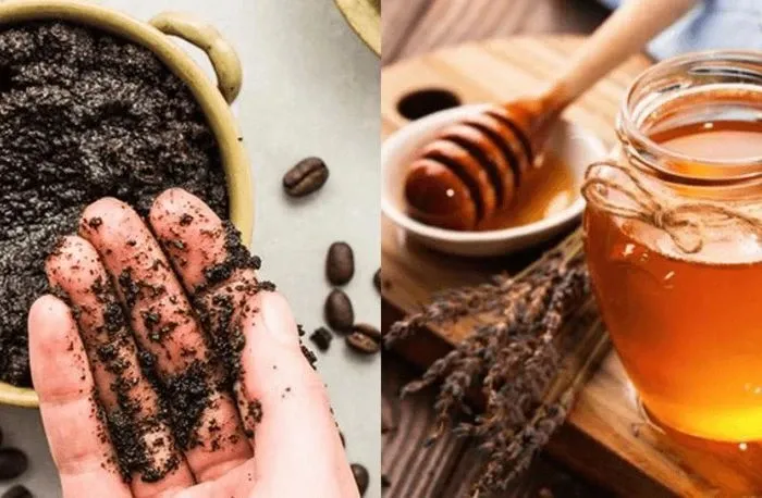 Bã cà phê sau khi pha thường có độ ẩm và độ mịn phù hợp để kết hợp với các chất nền dưỡng ẩm tự nhiên.