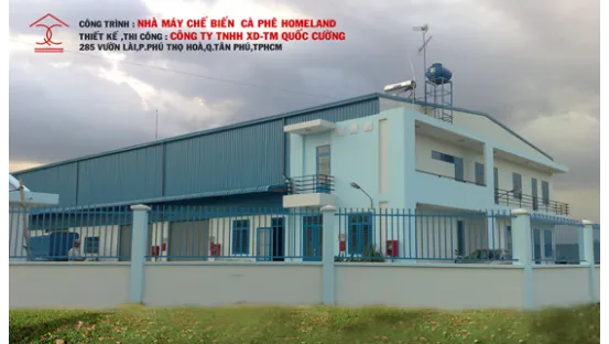 Bố cục công năng nhà máy sản xuất cà phê hòa tan