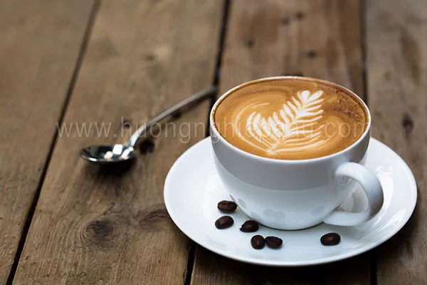 Cà phê Latte chứa đựng nghệ thuật và tài năng của Barista, minh họa cách pha cà phê ý
