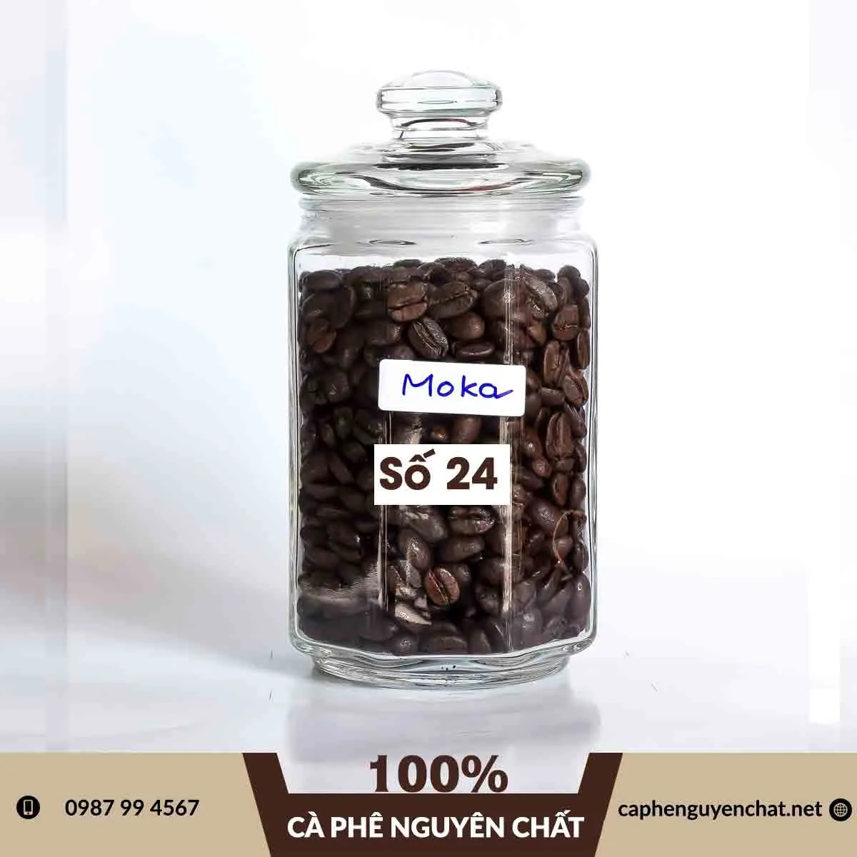 Cà phê Moka Cầu Đất nguyên chất do Cà Phê Nguyên Chất cung cấp