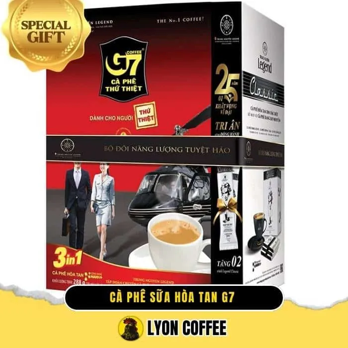 Cà phê sữa hòa tan G7 3in1 mang đến sự cân bằng vị đắng và ngọt dịu