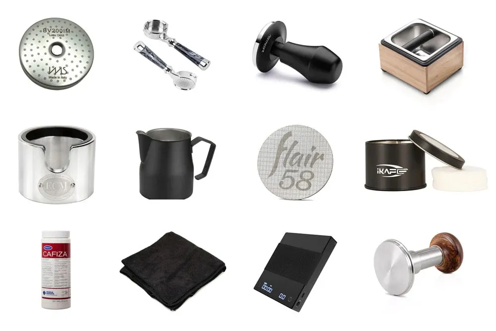 Các dụng cụ cơ bản Barista cần chuẩn bị để thực hiện tỷ lệ pha cà phê máy chuẩn