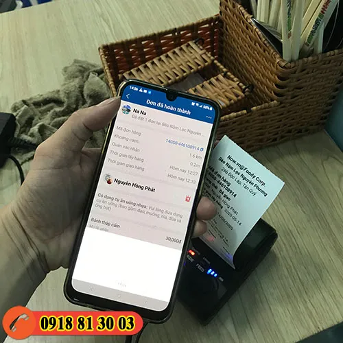 Các mẫu máy in bill cầm tay đang được sử dụng rộng rãi trong các mô hình bán hàng di động