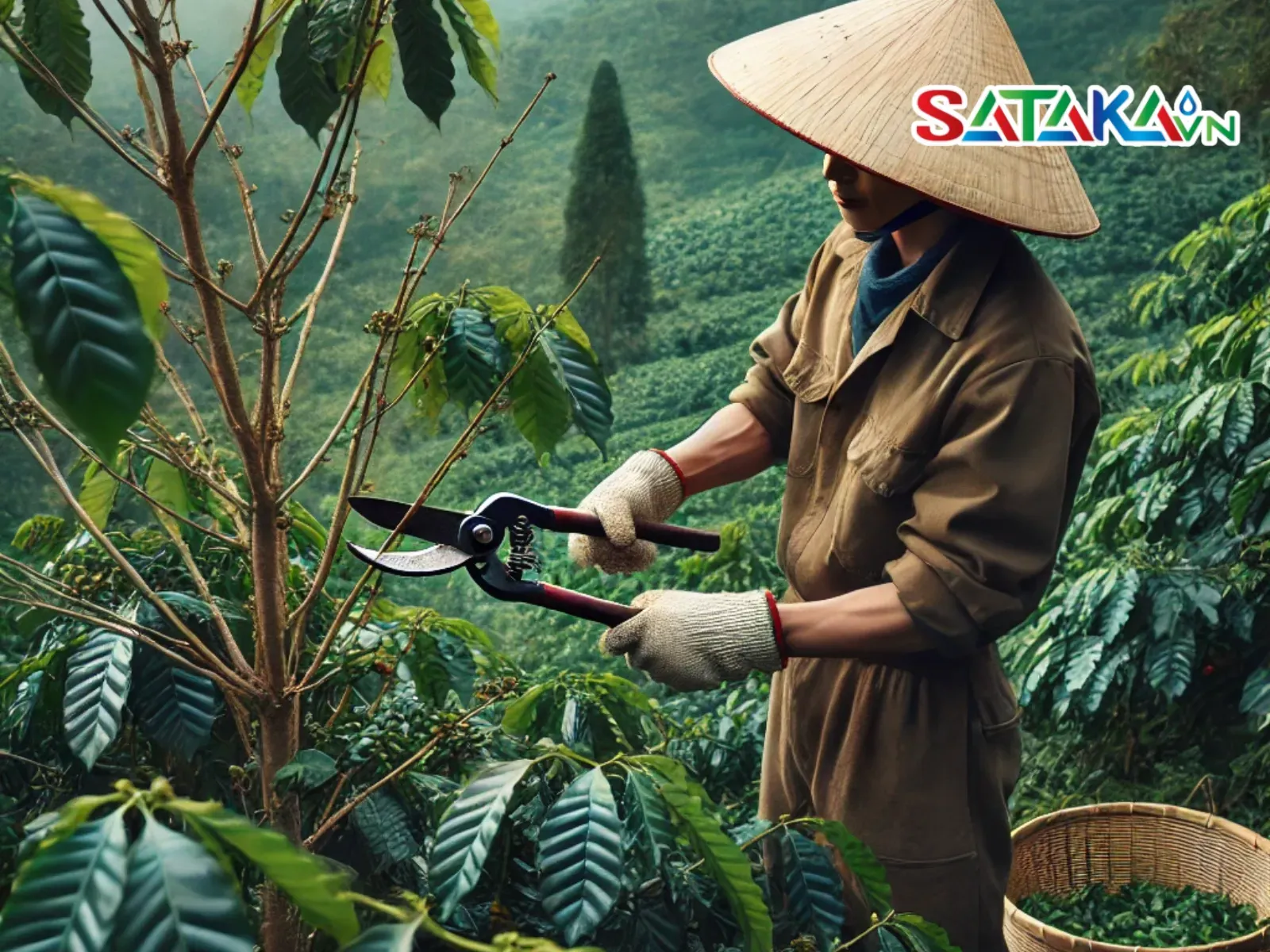 Cắt tỉa cành cà phê sau thu hoạch là một trong những kỹ thuật quan trọng nhất