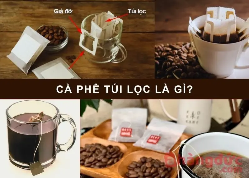 Cấu tạo cơ bản của túi lọc cà phê giúp chiết xuất nhỏ giọt hiệu quả và giữ lại cặn mịn, tạo ra ly cà phê sạch vị