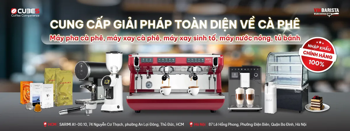 Cubes Asia cung cấp giải pháp toàn diện về thiết bị và tư vấn chuyên môn cho các dự án cà phê