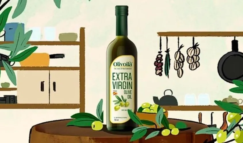 Dầu oliu Olivoilà Extra Virgin ăn dặm cho bé chai 250 ml chứa nhiều chất chống oxy hóa tốt cho da