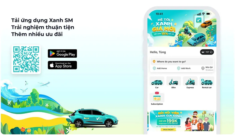 Dịch vụ xe công nghệ Xanh SM hỗ trợ di chuyển an toàn và tiện lợi đến những quán cà phê có khu vui chơi trẻ em TPHCM