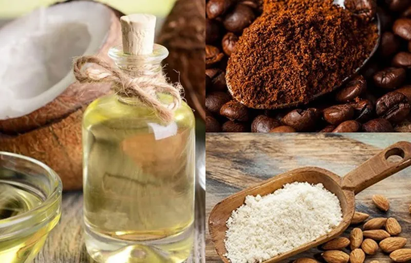 Dưỡng tóc bằng cà phê với dầu dừa