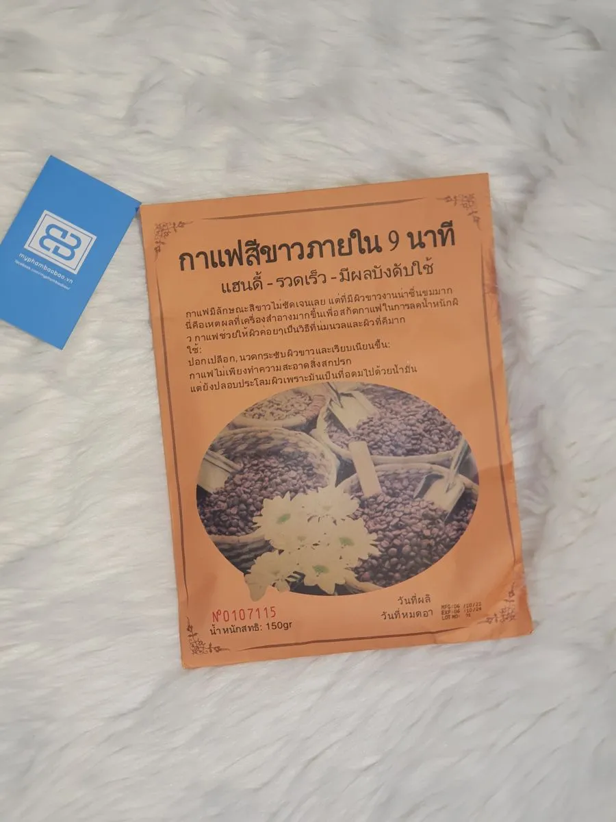 Gói sản phẩm tắm trắng hoa cúc cà phê 150gr | myphambaobao.vn