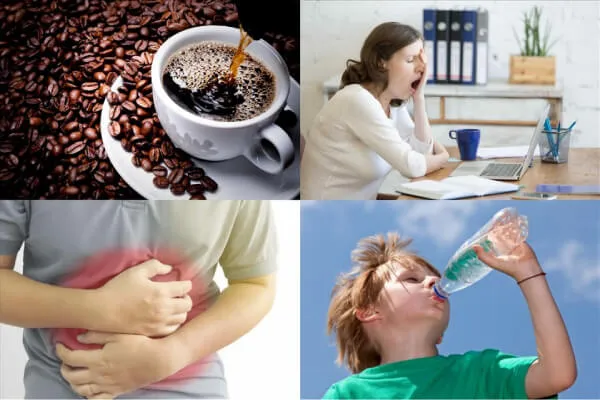 Hình ảnh minh họa các tác dụng phụ tiềm ẩn của hạt cà phê đối với sức khỏe