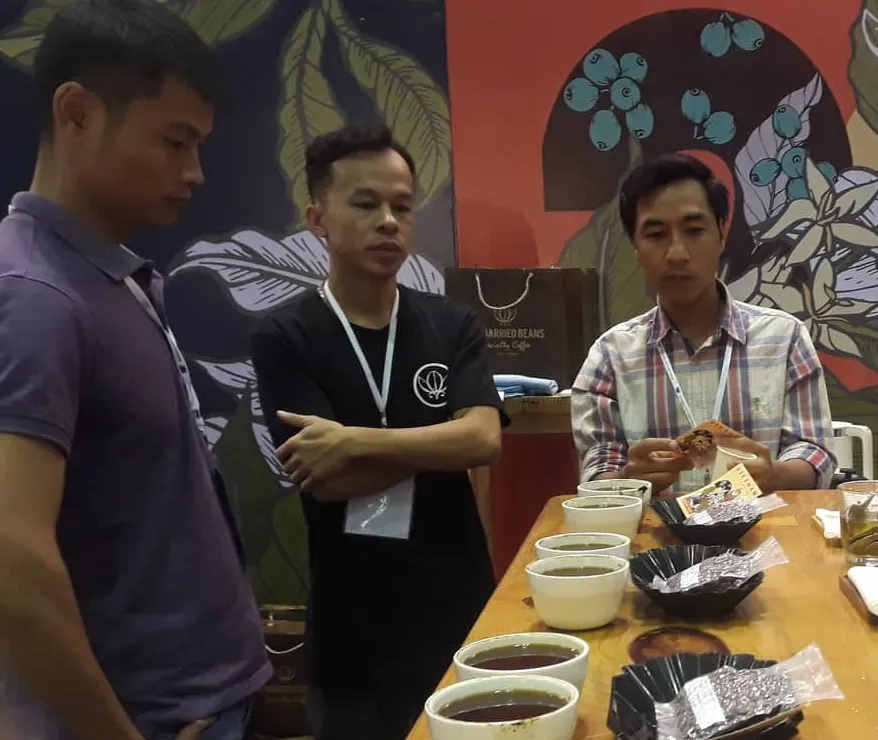 Hình ảnh minh họa dây chuyền sản xuất cà phê
