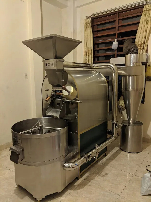 Học rang cafe với Máy rang chuyên nghiệp