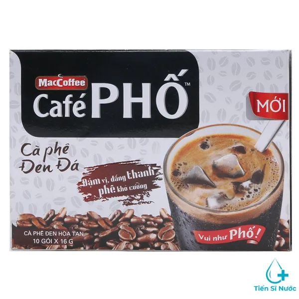 Hộp cà phê hòa tan Cà phê Phố 3 trong 1 được xếp chồng lên nhau