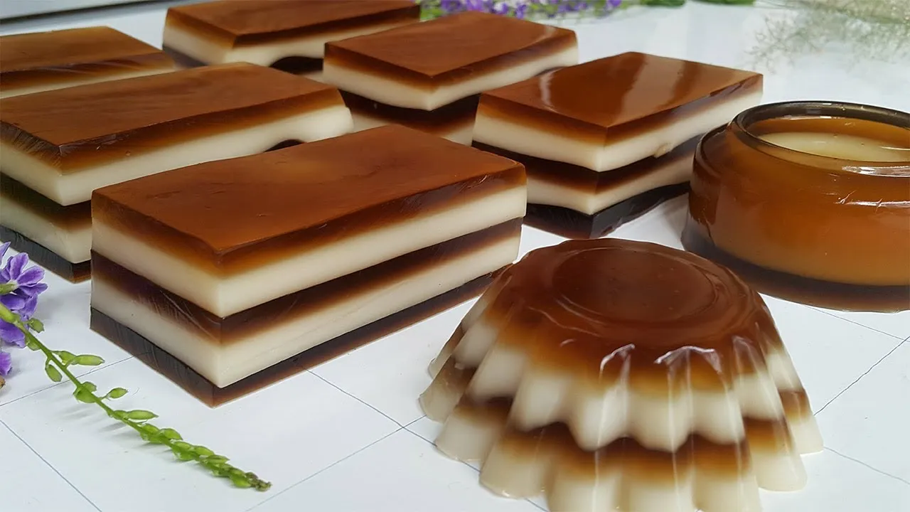 Kỹ thuật đổ nhiều lớp thạch cà phê đòi hỏi kiểm soát nghiêm ngặt về nhiệt độ và thời gian