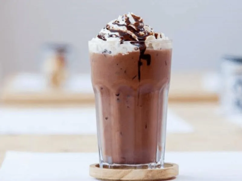 Ly cà phê đá xay chocolate thơm béo, công thức cách làm cà phê đá xay