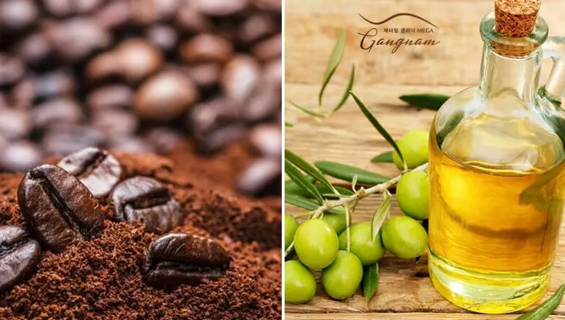 Mặt nạ cà phê kết hợp dầu oliu