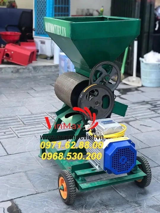 Máy bóc vỏ cà phê 1 pha Turbo TBC300 với động cơ 3kW và công suất 600kg/giờ