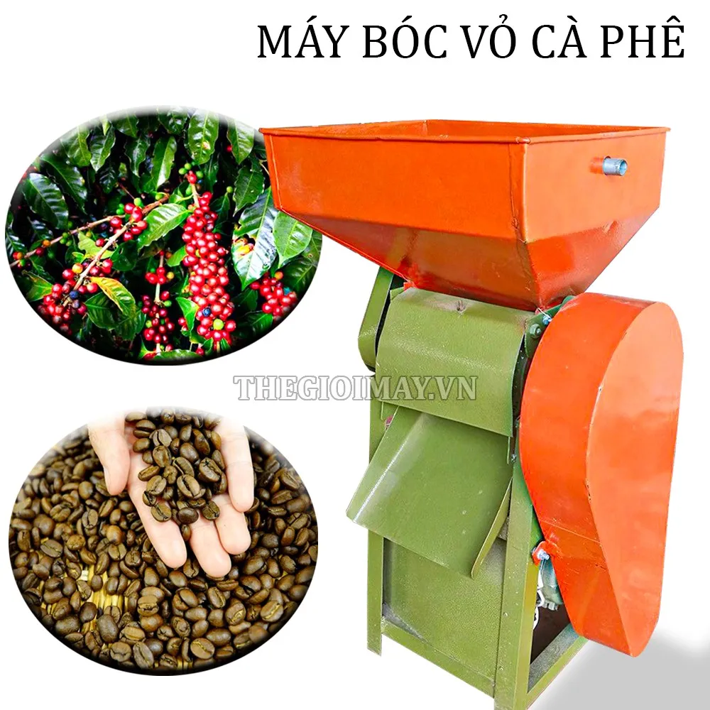Máy bóc vỏ cà phê chính hãng có cấu tạo chắc chắn, đảm bảo độ bền cao khi sử dụng liên tục