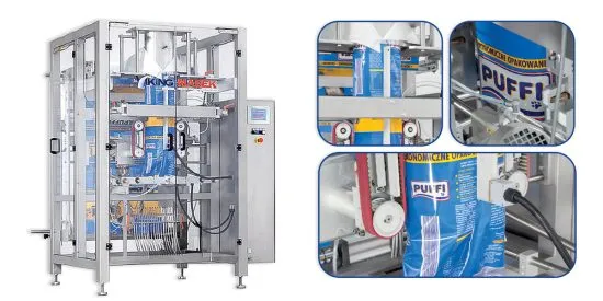 Máy đóng gói bao bì cà phê dạng túi Quad Seal 4 cạnh tối ưu quy trình sản xuất