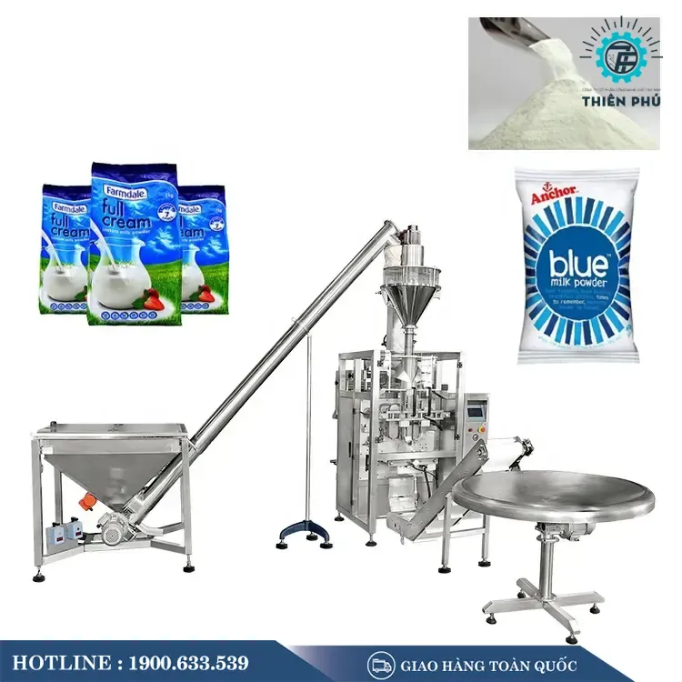 Máy đóng gói cà phê tự động hoàn toàn, thể hiện tính chuyên nghiệp