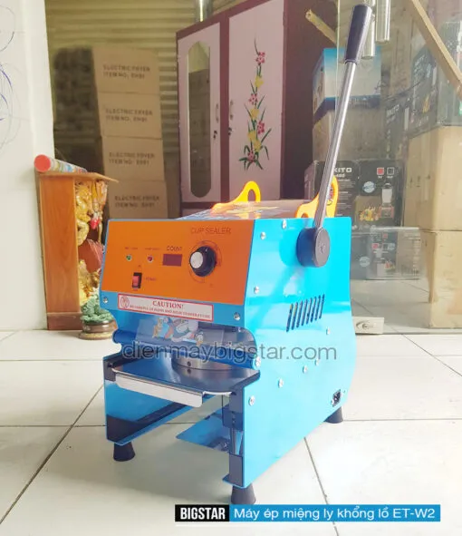 Máy ép miệng ly khổng lồ ET-W2 chuyên dùng cho các loại ly, tô nhựa cỡ lớn