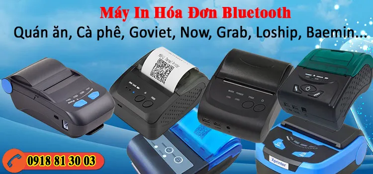 Máy in hóa đơn Bluetooth cầm tay giá rẻ với thiết kế nhỏ gọn và khả năng in bill di động