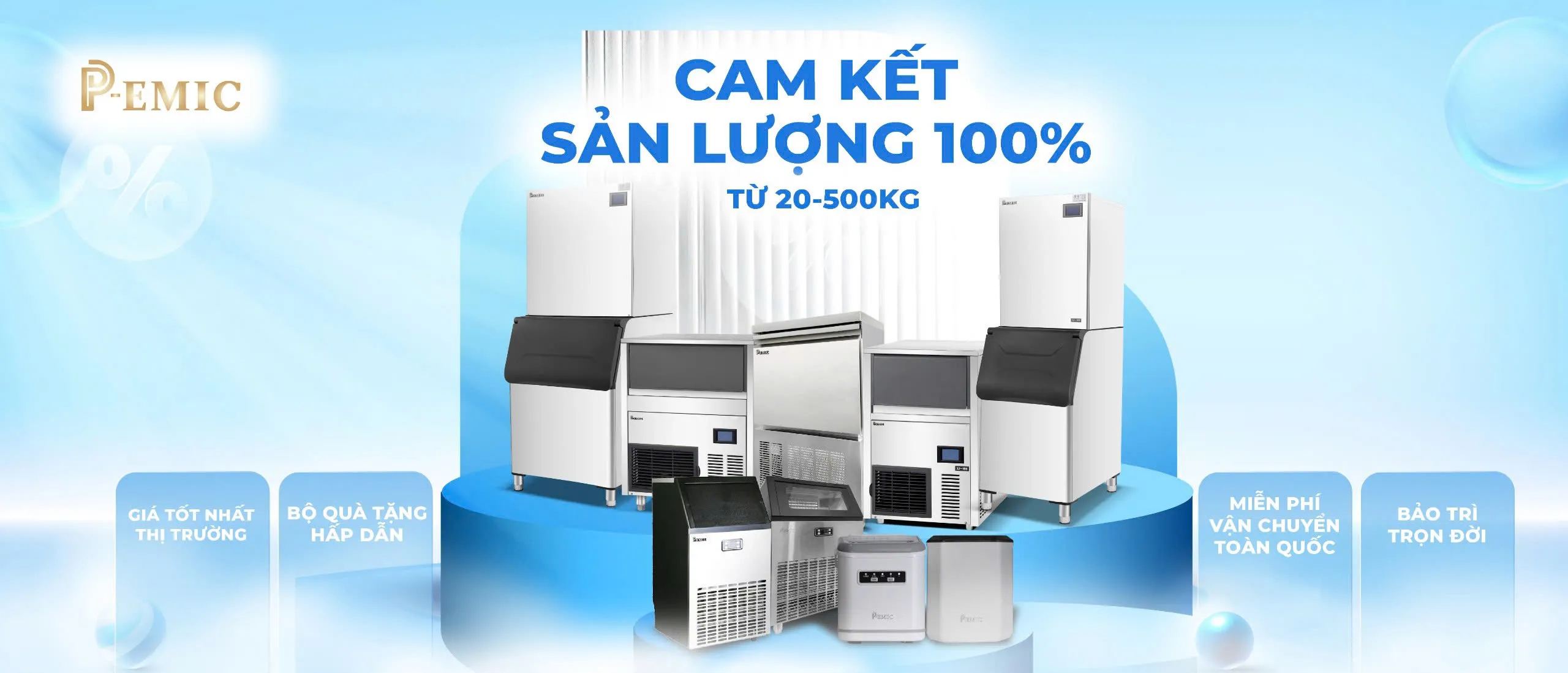 Máy làm đá công nghiệp chất lượng cao sản xuất đá viên tinh khiết