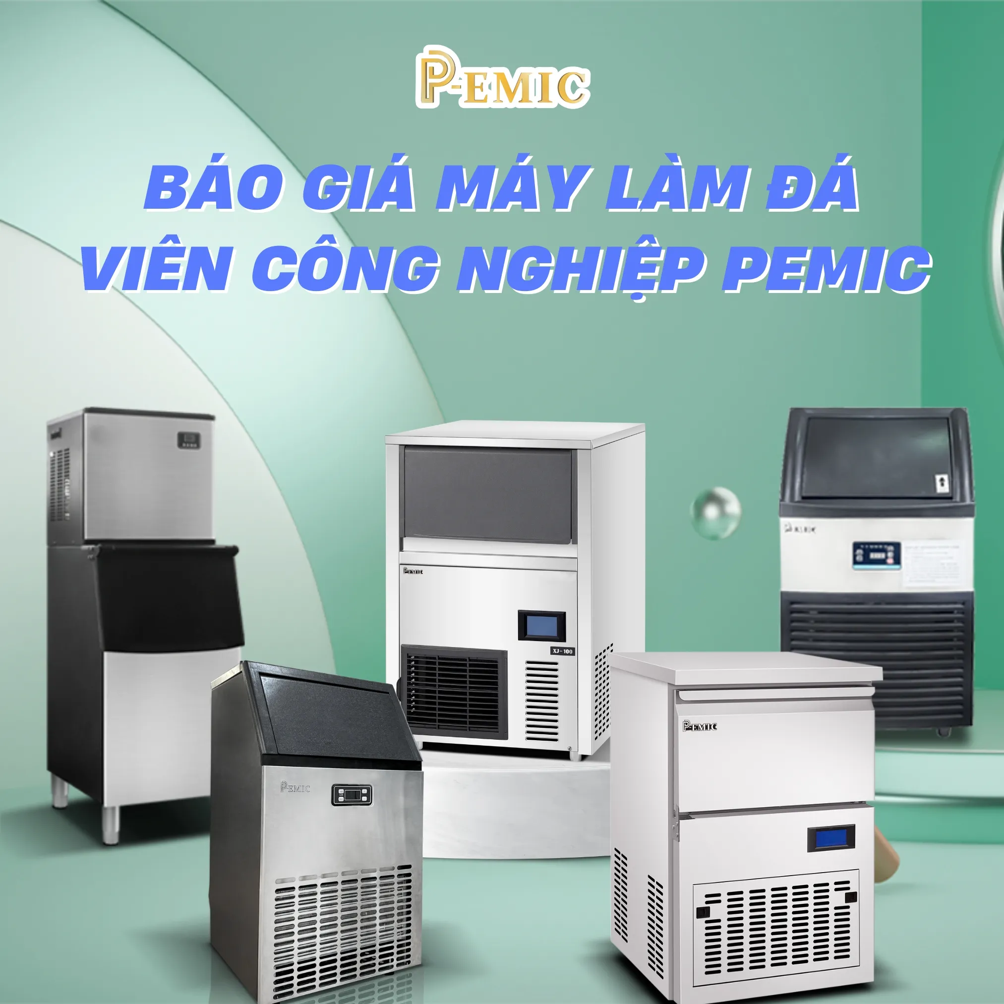 Máy làm đá viên hiện đại, công suất lớn đảm bảo cung ứng đá liên tục