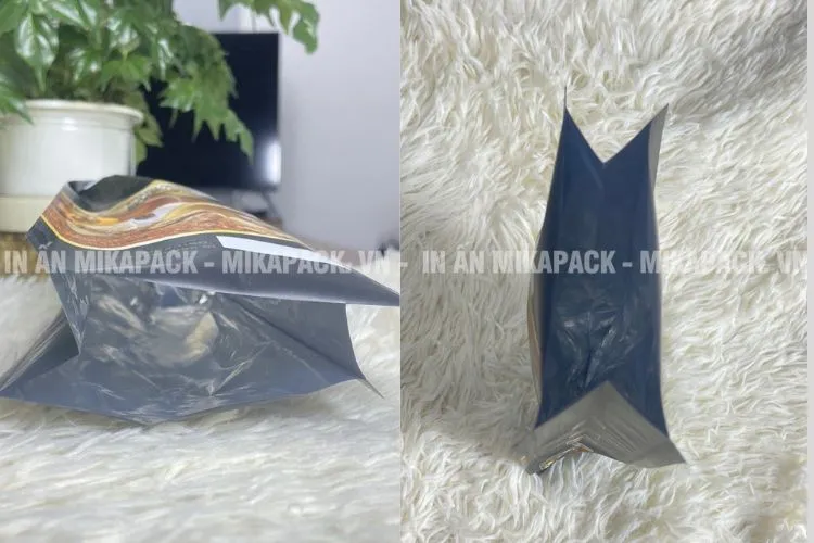 Mô tả cấu trúc màng ghép phức hợp 3 lớp cơ bản của mẫu bao bì cà phê có sẵn