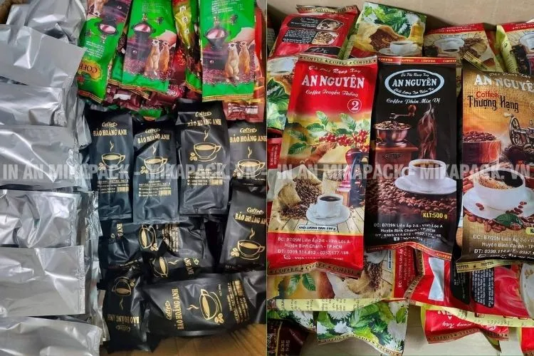 Nhiều khách hàng đặt in tên riêng lên bao bì cà phê có sẵn để tiết kiệm chi phí và xây dựng thương hiệu cá nhân