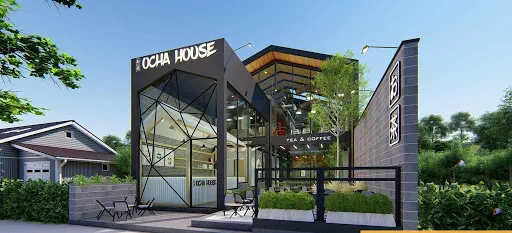 Quán cà phê nhà tiền chế khung thép 2 tầng tối ưu hóa không gian kinh doanh
