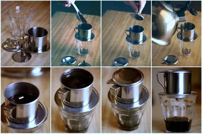Quy trình pha cà phê rang xay bằng phin truyền thống tại Việt Nam