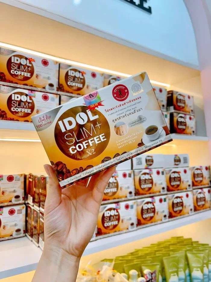 Sản phẩm Cà phê giảm cân Slim Idol Coffee hộp giấy màu nâu