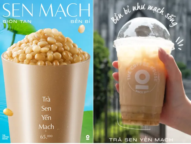 Sen Yến Mạch với topping giòn rụm vui miệng, mang lại cảm giác như được tiếp thêm nguồn năng lượng mới.