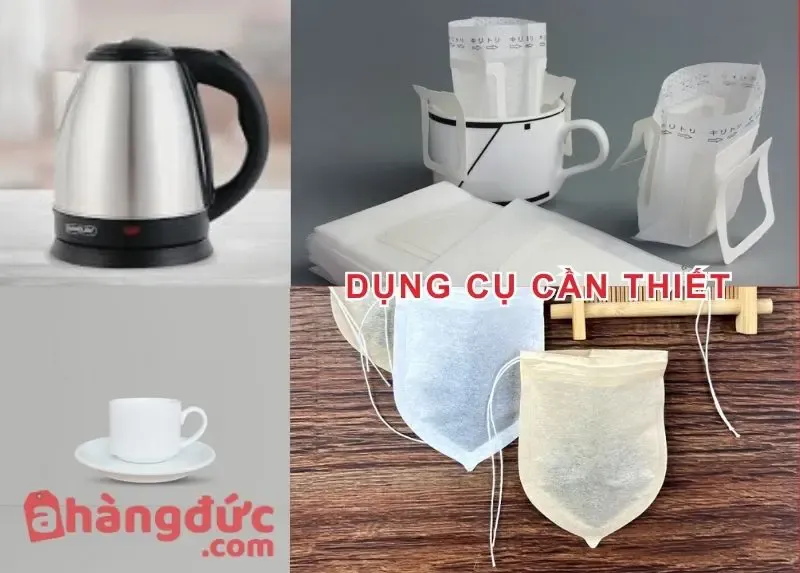 Sử dụng ấm cổ ngỗng giúp kiểm soát tốc độ và lưu lượng rót nước, đảm bảo chiết xuất cà phê túi lọc đồng đều và tối ưu