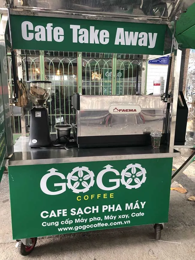 Tăng sự chú ý và xây dựng thương hiệu thông qua thiết kế độc đáo của xe bán cà phê pha máy