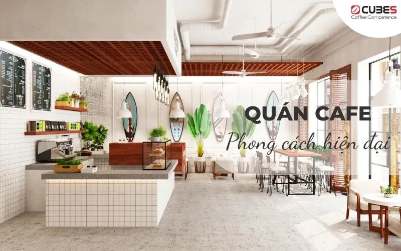 Thiết kế hiện đại cho quán cà phê