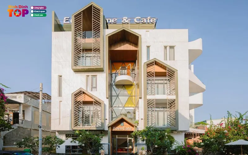 Thiết kế phòng nghỉ và giường nằm xinh xắn tại Eden Home&Cafe Quy Nhơn