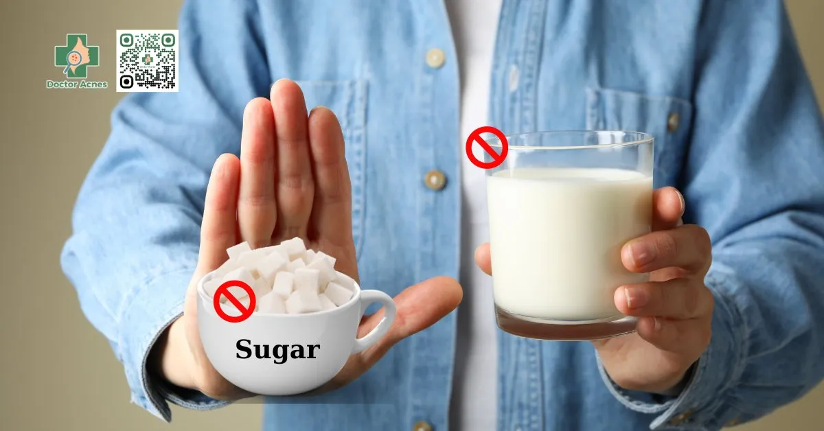 Hạn chế pha cà phê cùng đường và sữa để làm giảm tác động xấu đến làn da