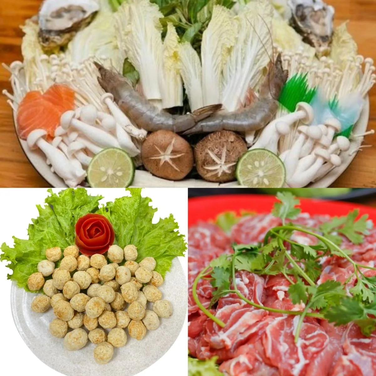 Món lẩu thập cẩm được thay thế bằng hình ảnh về quy trình chuẩn bị số lượng lớn dừa dầm cà phê